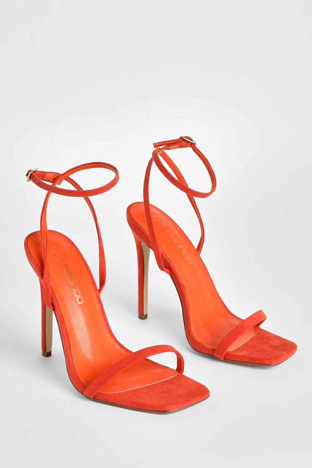 Chaussure a best sale talon orange